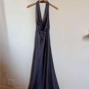 New with Tags Zara Satin Cowl Neck - Midnight Blue